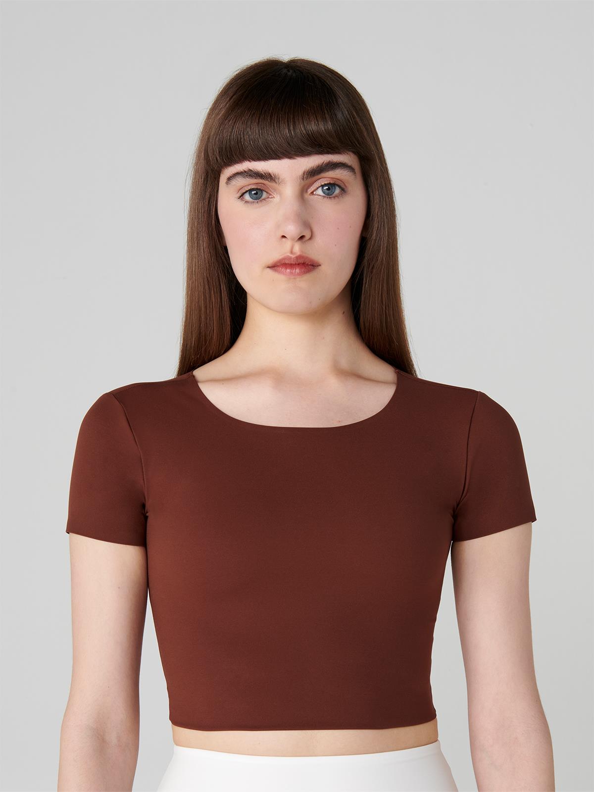 Push Up Crop Light Brown