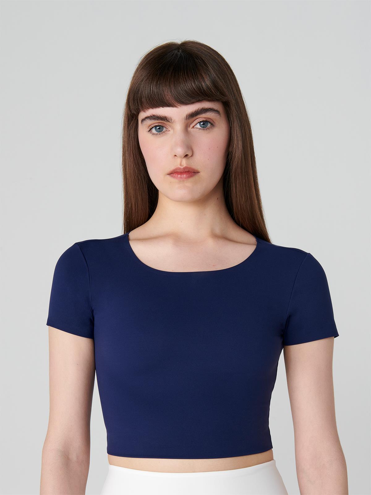 Push Up Light Crop Nightblue