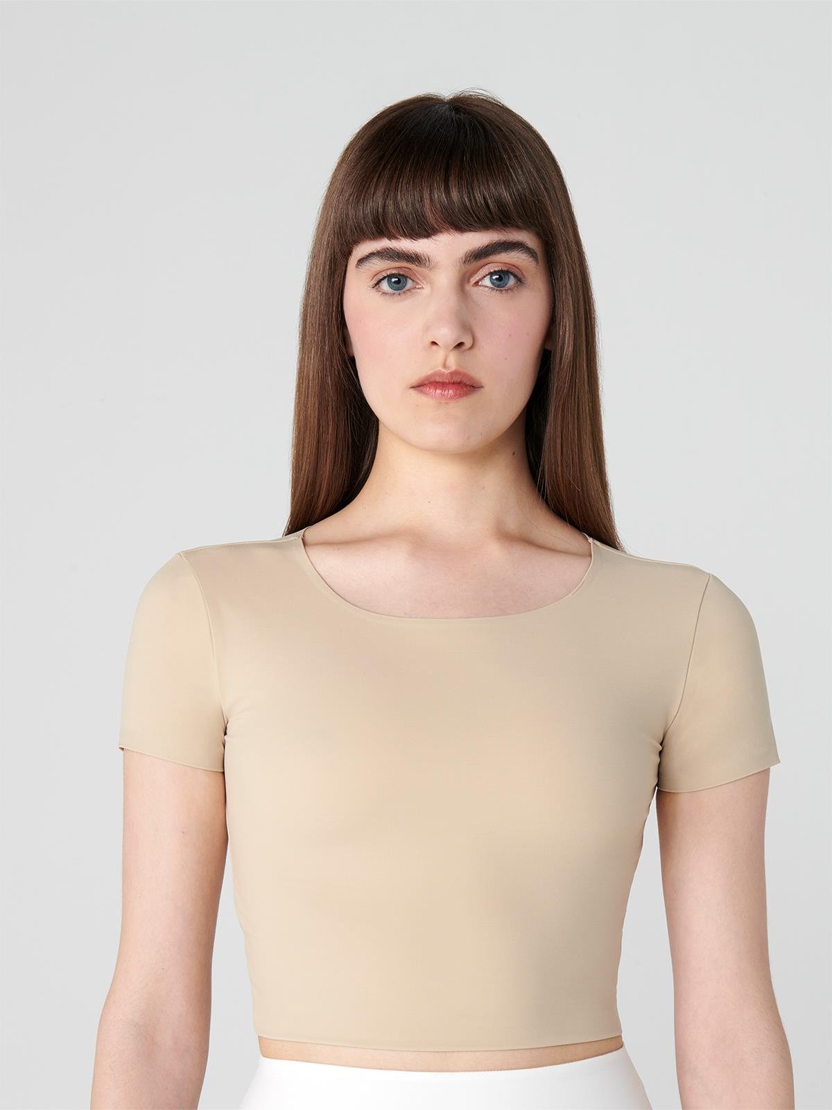 Push Up Light Crop Sand